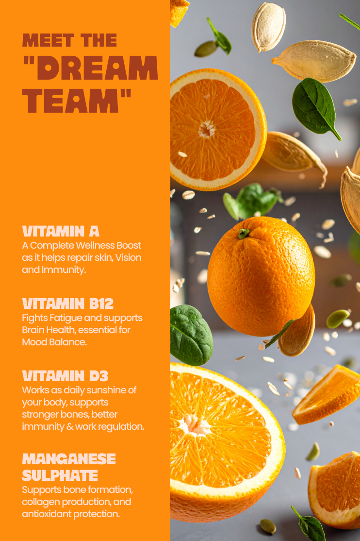 Vitamin strip for energy and overall wellness — fast absorbing supplement