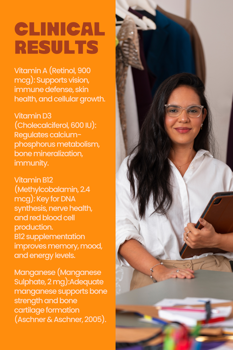 Portable multivitamin supplement strip — convenient on-the-go wellness