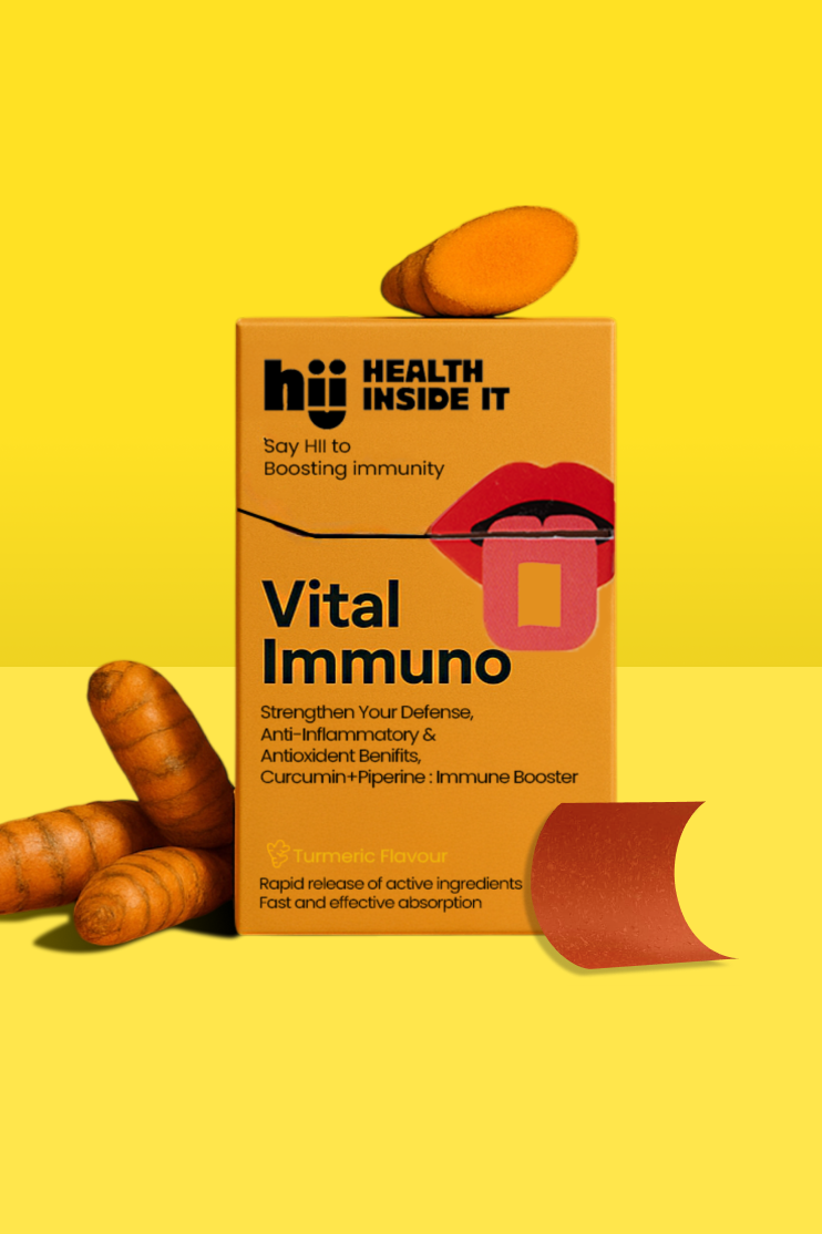 HII Vital Immuno strip — curcumin and piperine for daily immunity support